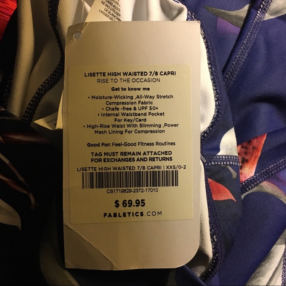 Fabletics (0-2) Lisette High-Waisted 7/8 capri - Picture 4 of 5